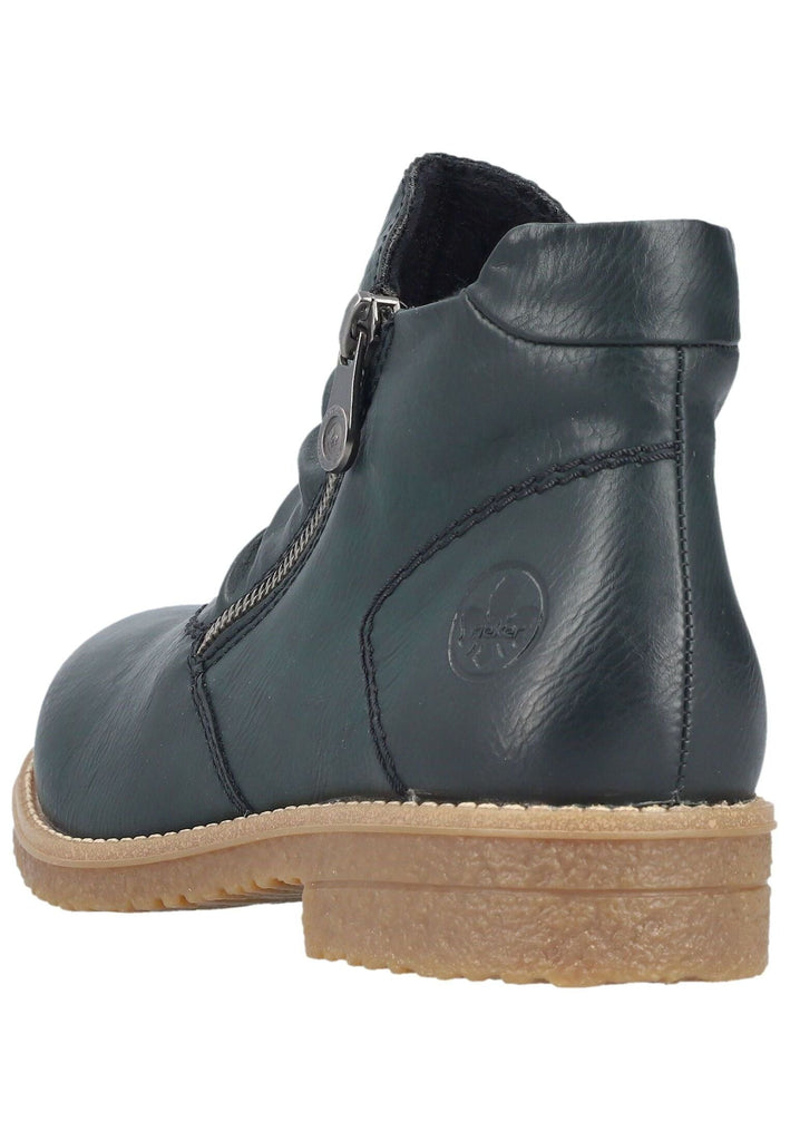Rieker Stiefelette Lederimitat Blau Warmfutter