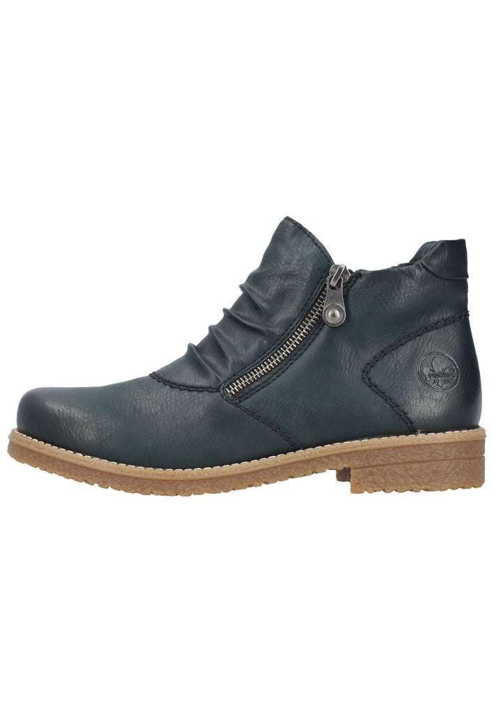 Rieker Stiefelette Lederimitat Blau Warmfutter