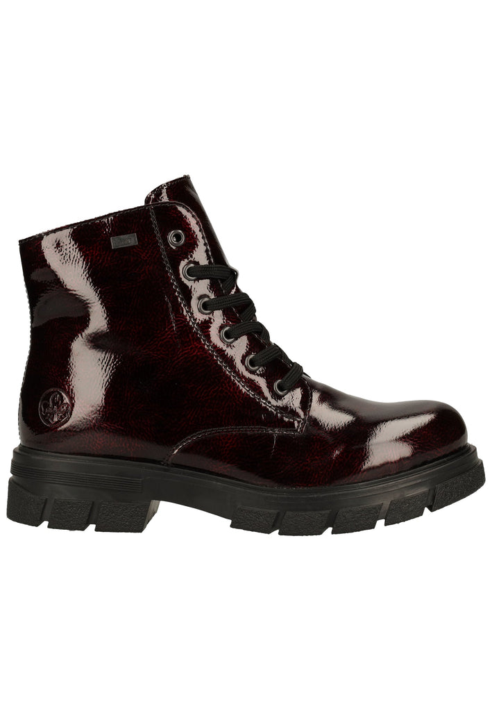 Rieker Stiefelette Lederimitat Bordeaux Warmfutter