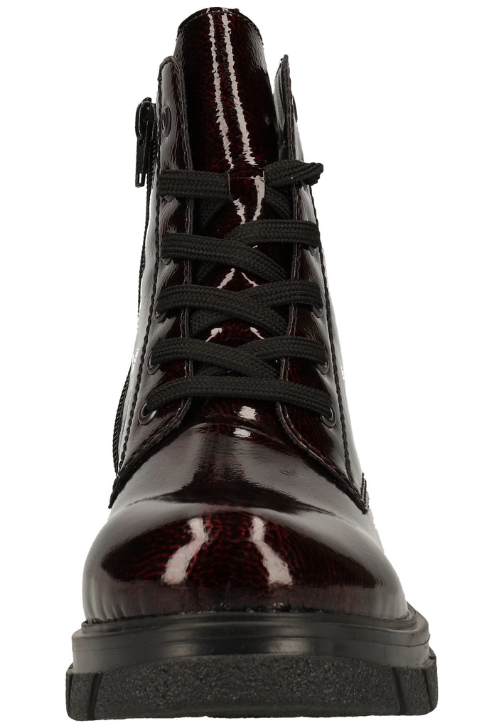 Rieker Stiefelette Lederimitat Bordeaux Warmfutter