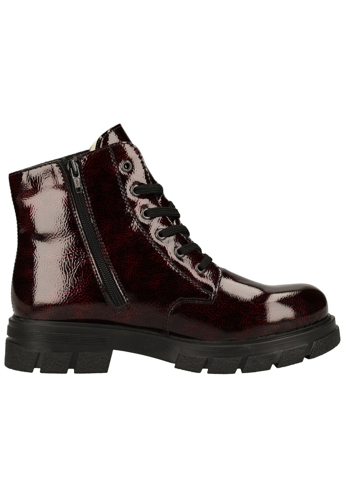 Rieker Stiefelette Lederimitat Bordeaux Warmfutter