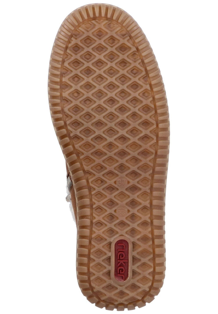 Rieker Stiefelette Lederimitat Brandy Warmfutter