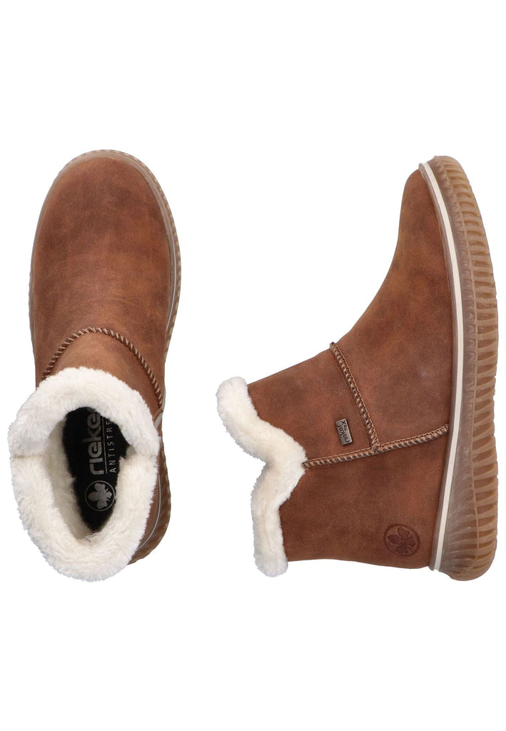 Rieker Stiefelette Lederimitat Brandy Warmfutter