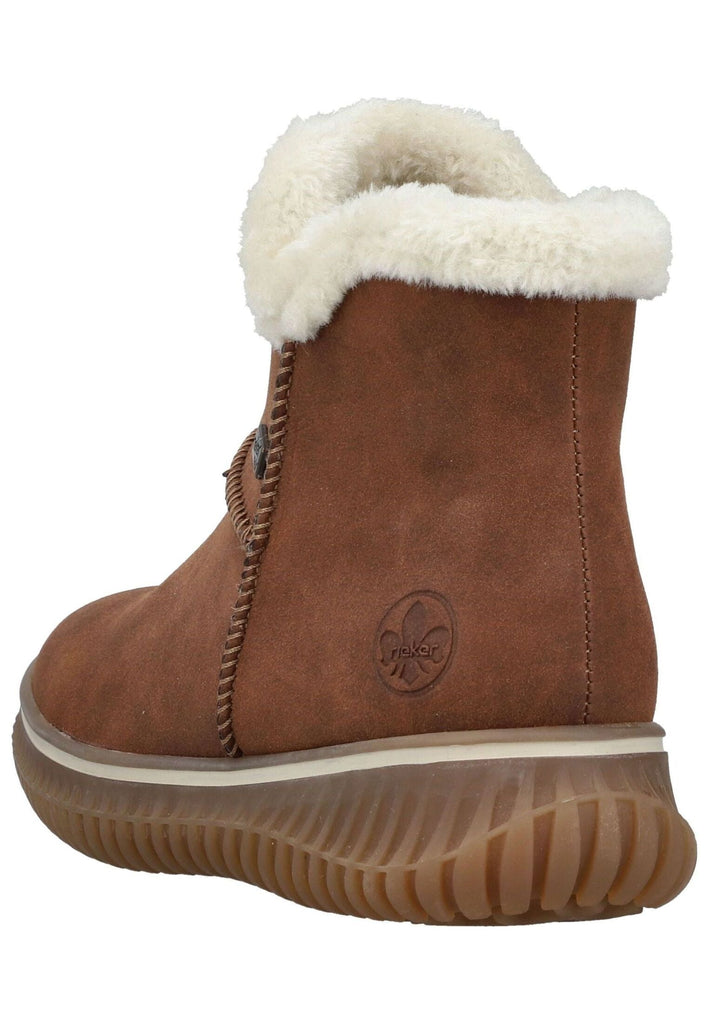 Rieker Stiefelette Lederimitat Brandy Warmfutter
