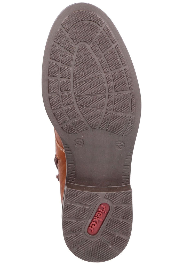 Rieker Stiefelette Lederimitat Braun