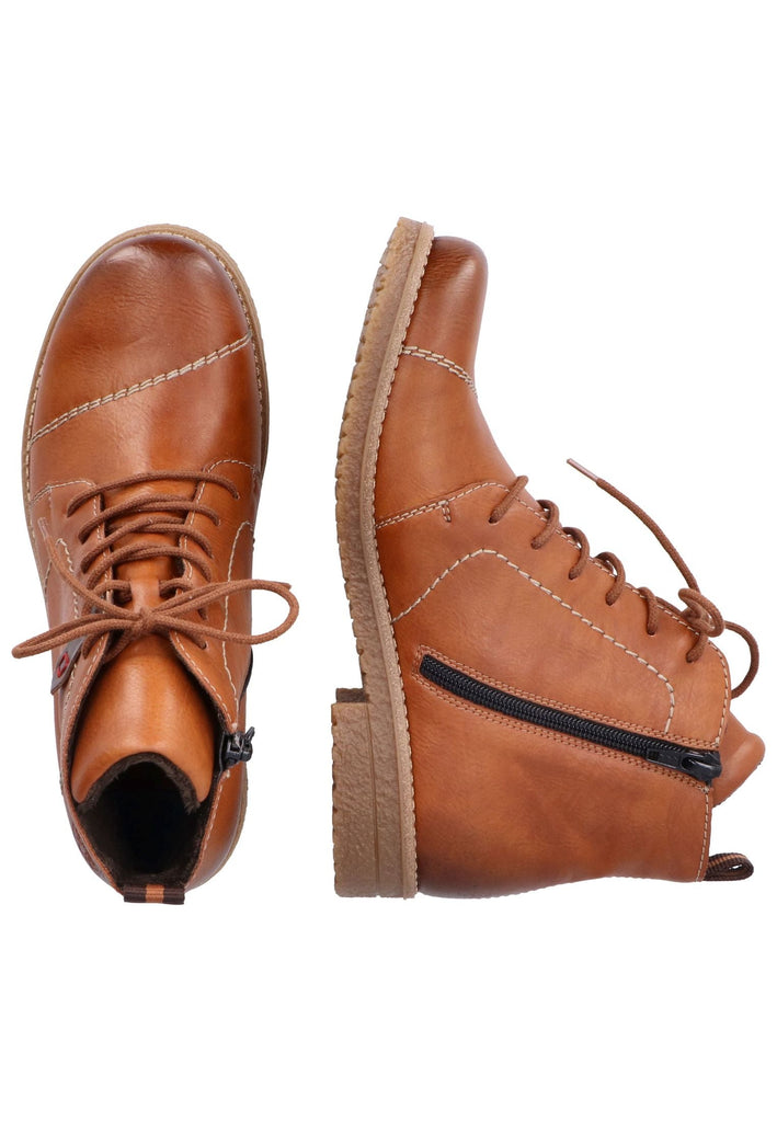 Rieker Stiefelette Lederimitat Braun