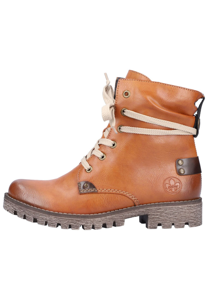 Rieker Stiefelette Lederimitat Braun