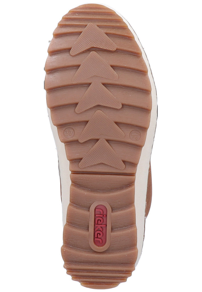 Rieker Stiefelette Lederimitat Braun