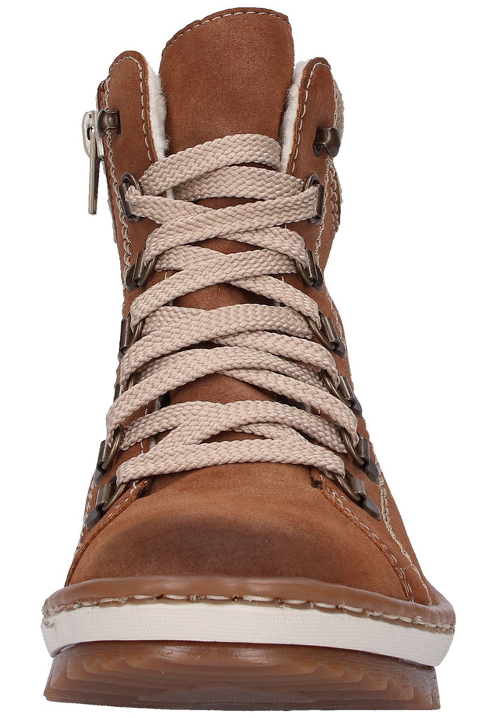Rieker Stiefelette Lederimitat Braun