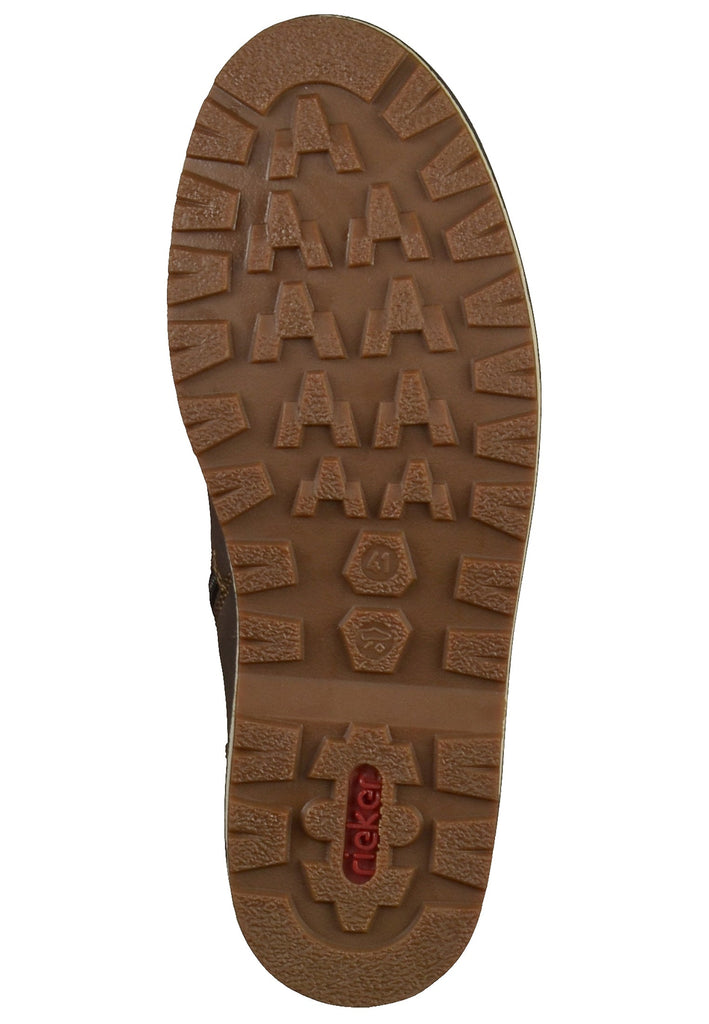 Rieker Stiefelette Lederimitat Braun