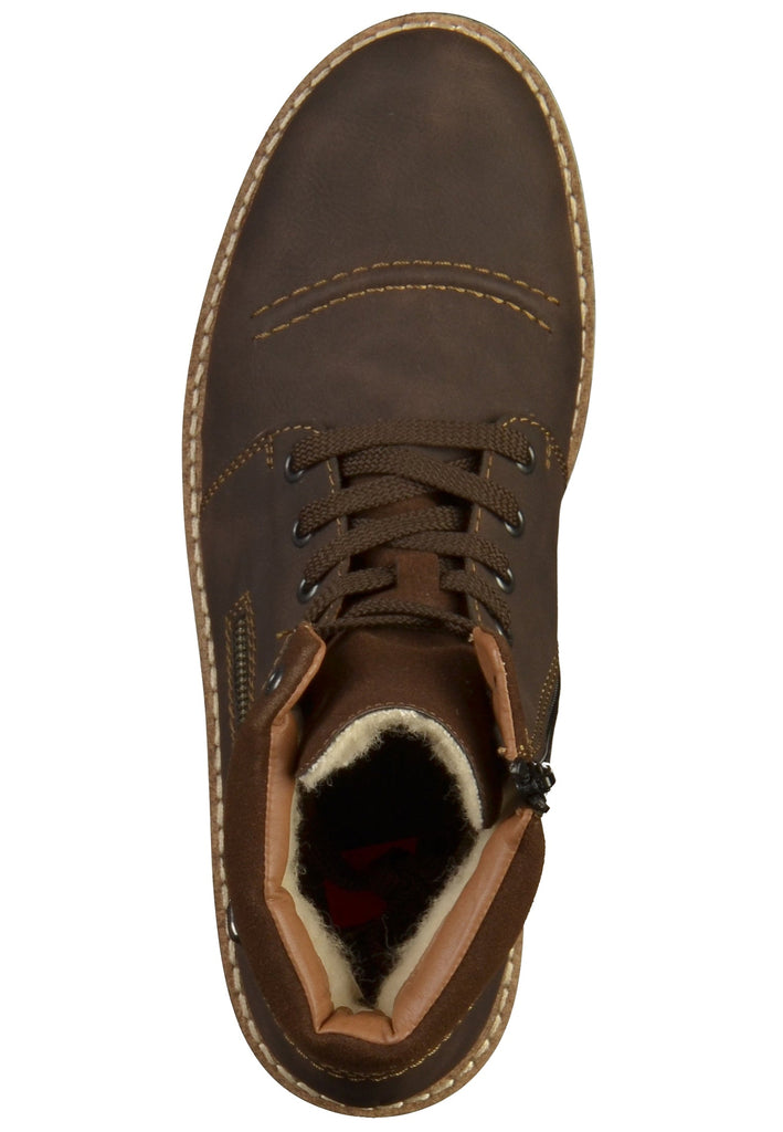 Rieker Stiefelette Lederimitat Braun