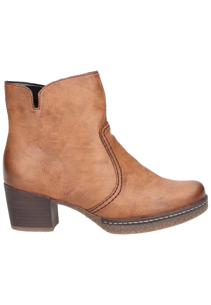 Rieker Stiefelette Lederimitat Braun