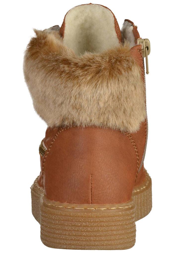 Rieker Stiefelette Lederimitat Braun