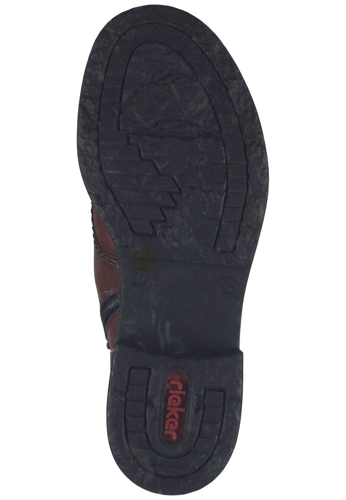 Rieker Stiefelette Lederimitat Braun Warmfutter