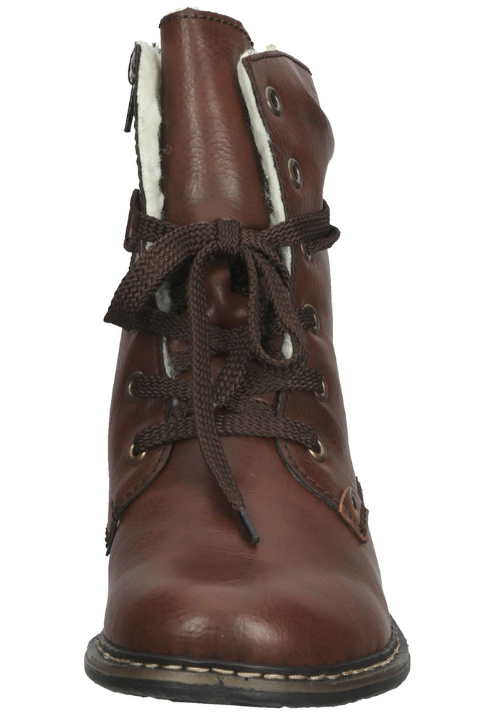 Rieker Stiefelette Lederimitat Braun Warmfutter