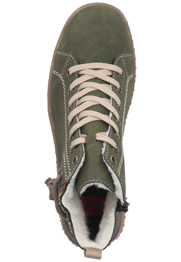 Rieker Stiefelette Lederimitat Braun Warmfutter