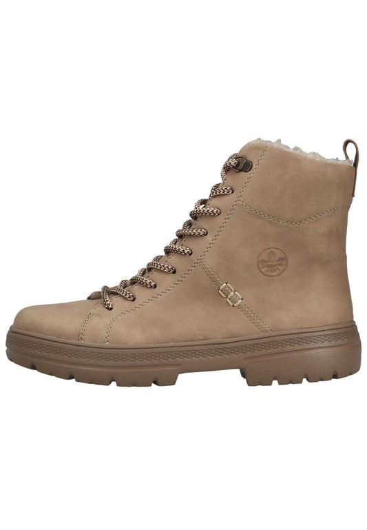Rieker Stiefelette Lederimitat Camel Warmfutter