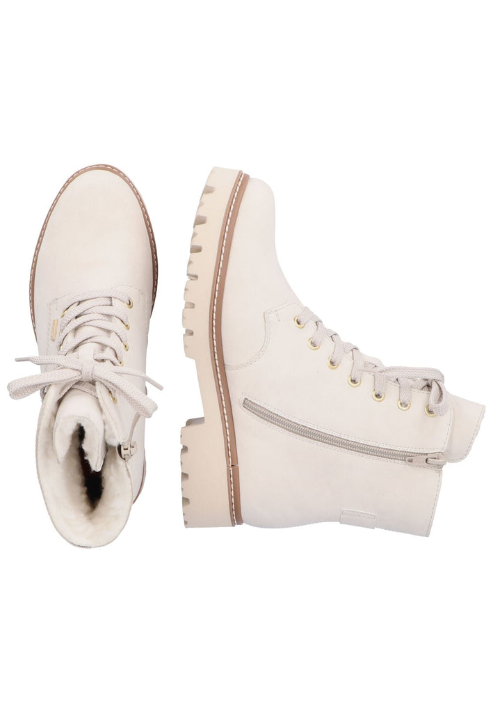 Rieker Stiefelette Lederimitat Creme