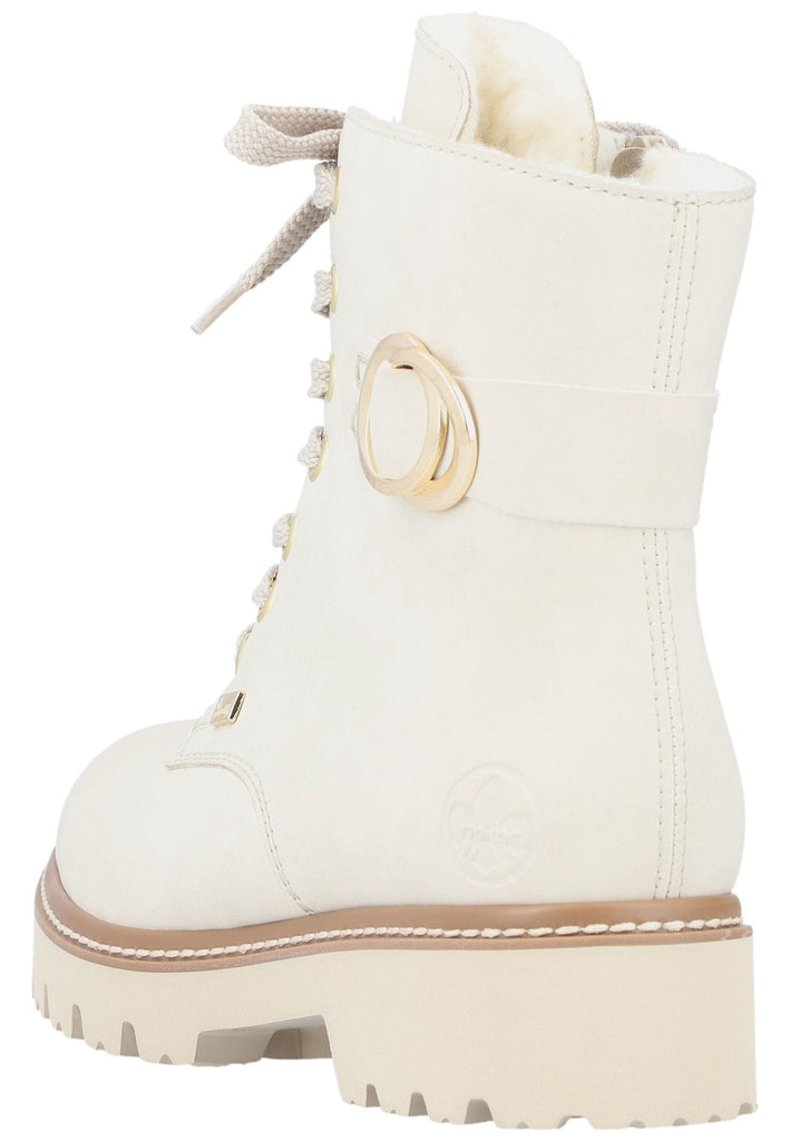 Rieker Stiefelette Lederimitat Creme