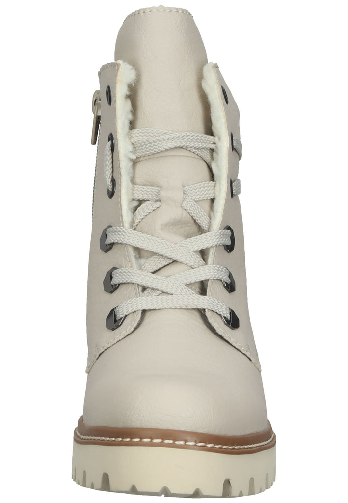 Rieker Stiefelette Lederimitat Creme Warmfutter