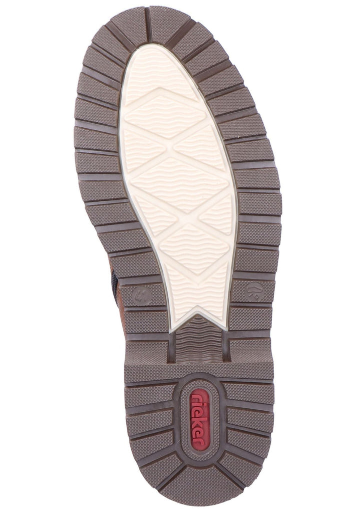 Rieker Stiefelette Lederimitat Dunkelbraun