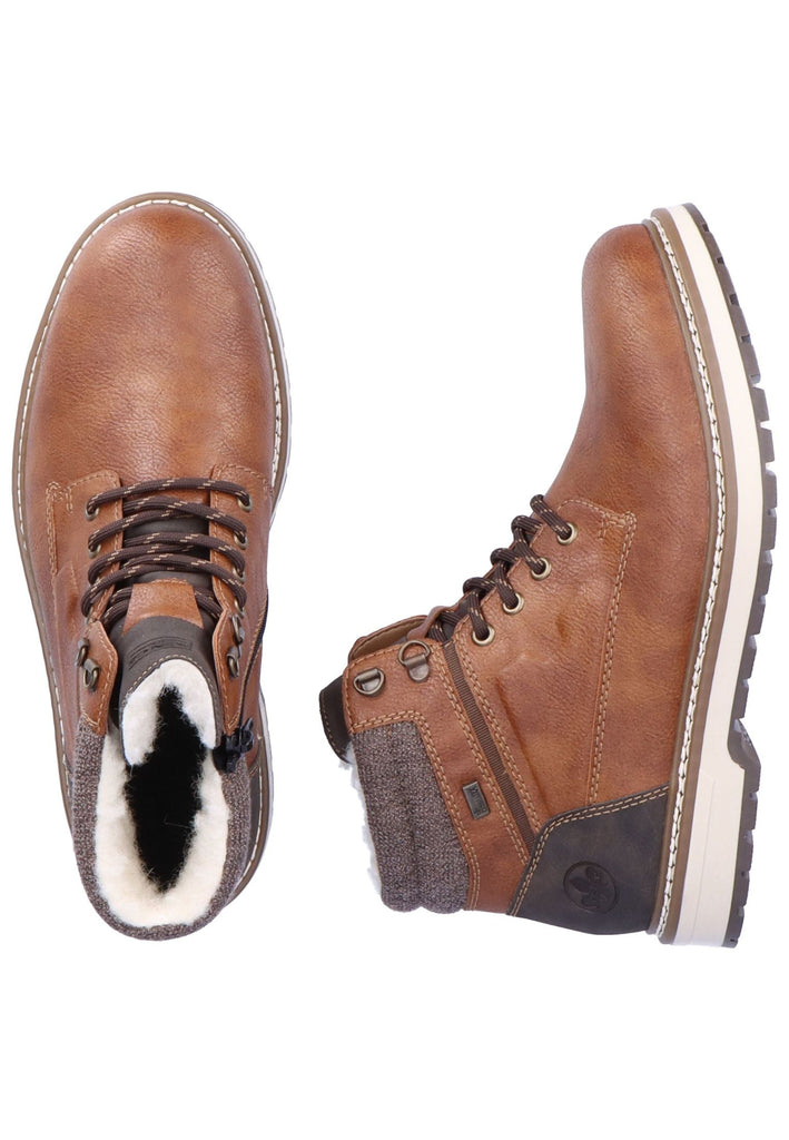 Rieker Stiefelette Lederimitat Dunkelbraun