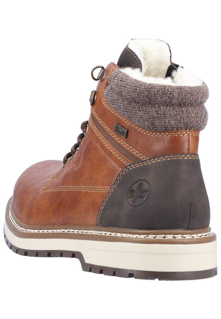 Rieker Stiefelette Lederimitat Dunkelbraun