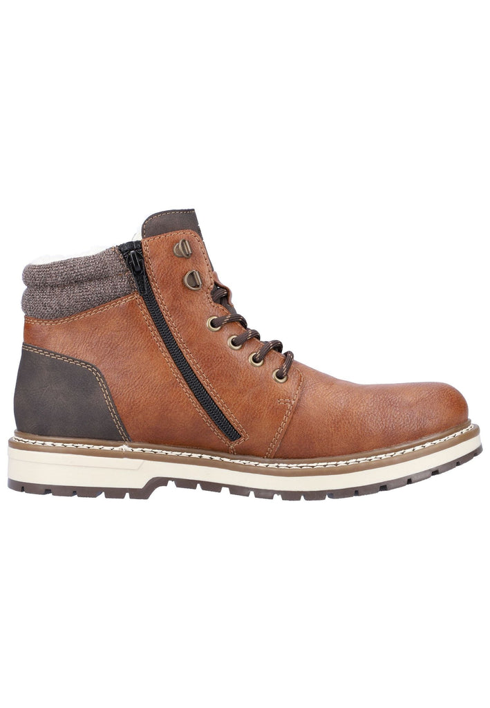 Rieker Stiefelette Lederimitat Dunkelbraun