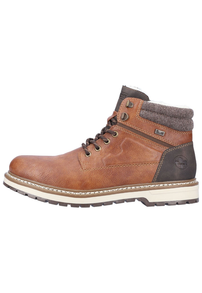 Rieker Stiefelette Lederimitat Dunkelbraun