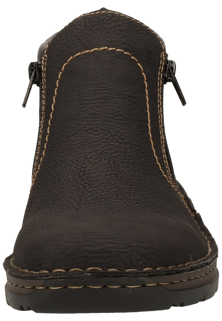 Rieker Stiefelette Lederimitat Dunkelbraun