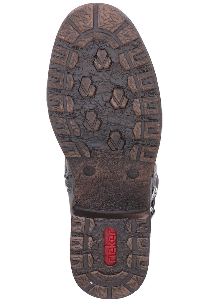 Rieker Stiefelette Lederimitat Dunkelgrau