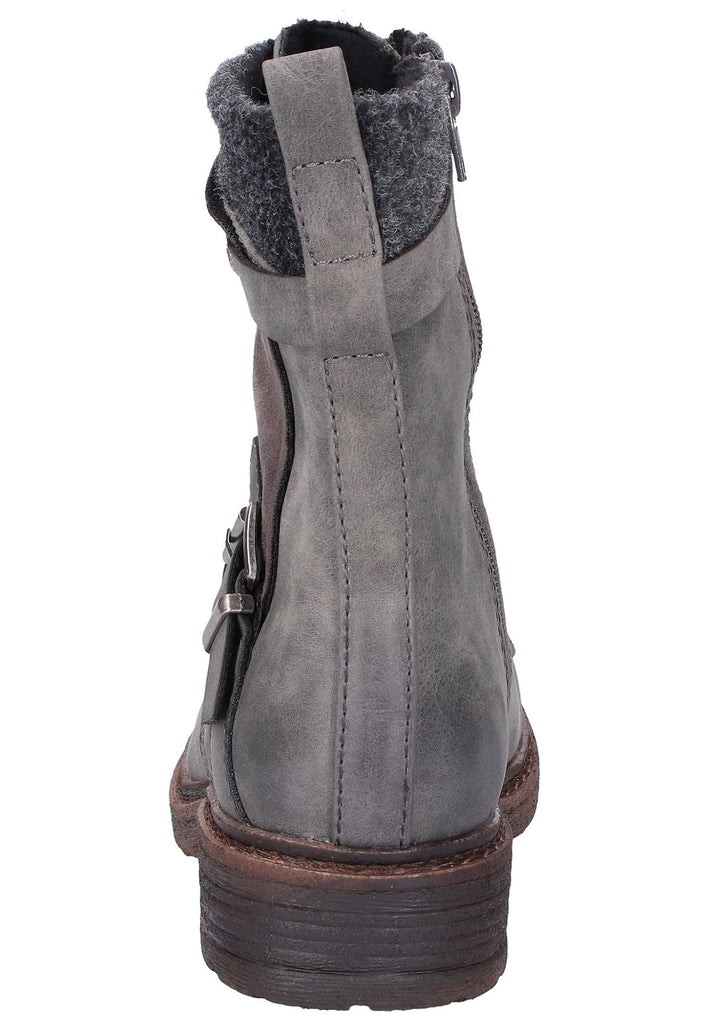 Rieker Stiefelette Lederimitat Dunkelgrau