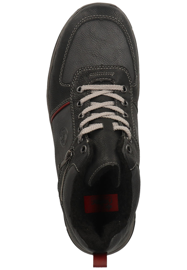 Rieker Stiefelette Lederimitat Dunkelgrau Warmfutter