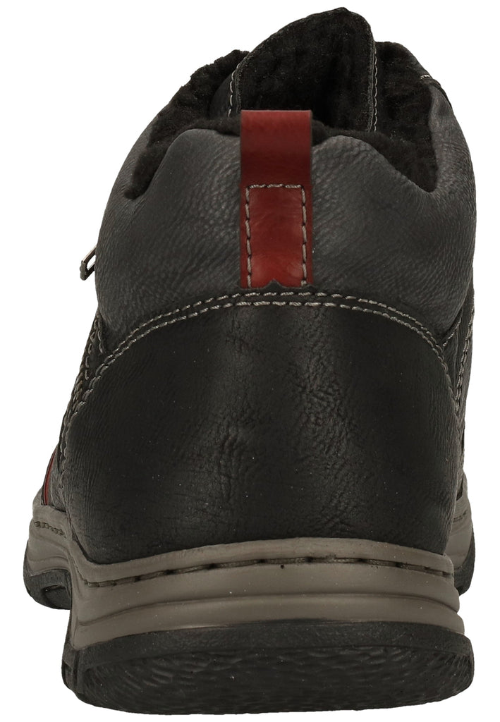 Rieker Stiefelette Lederimitat Dunkelgrau Warmfutter