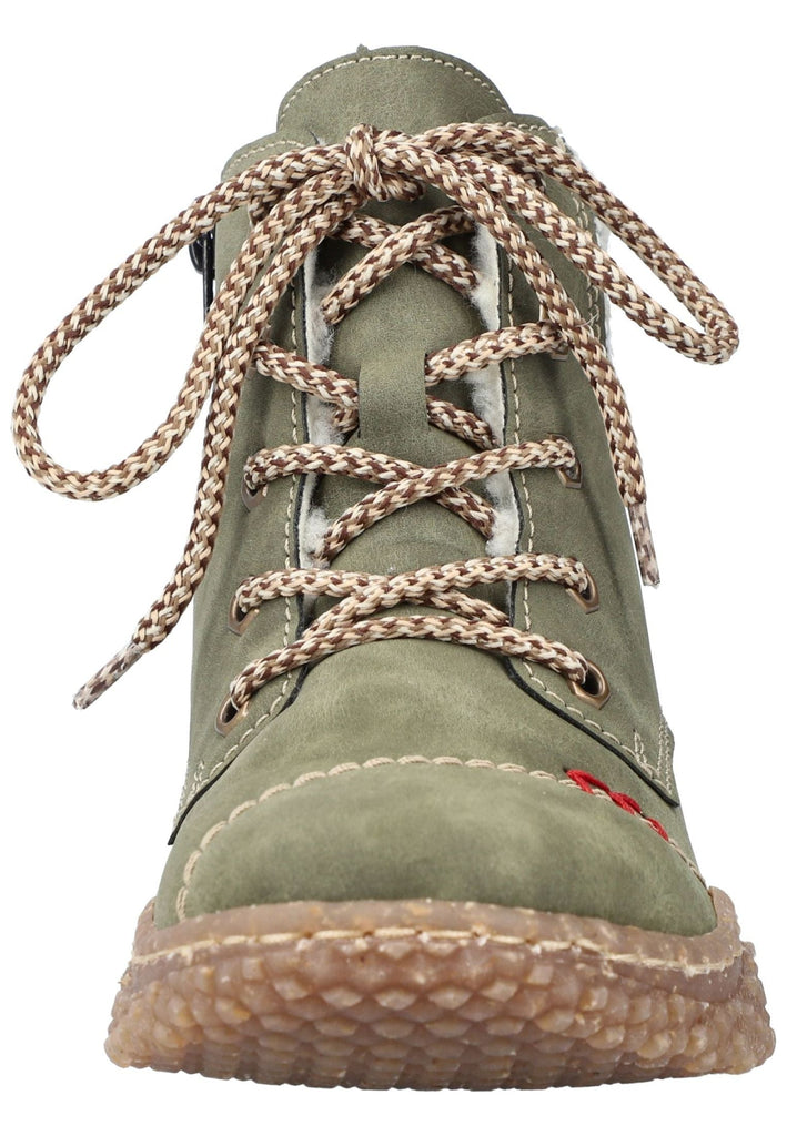 Rieker Stiefelette Lederimitat Dunkelgrün