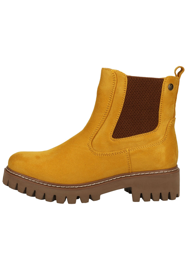 Rieker Stiefelette Lederimitat Gelb Warmfutter