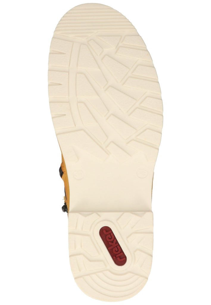 Rieker Stiefelette Lederimitat Gelb Warmfutter