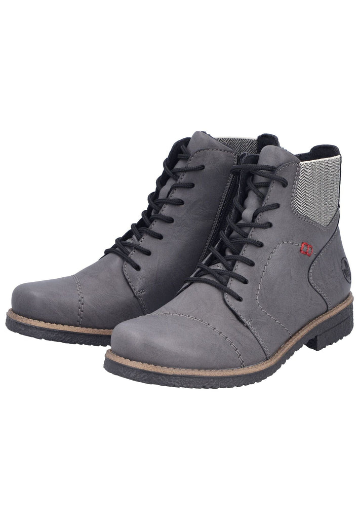 Rieker Stiefelette Lederimitat Graphit Warmfutter