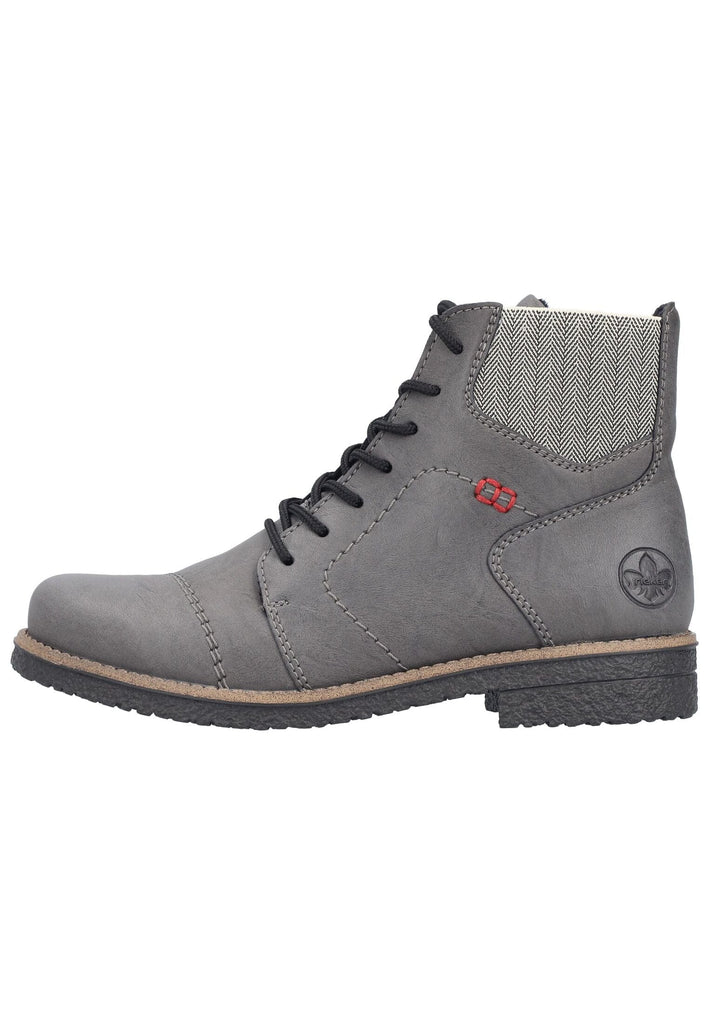 Rieker Stiefelette Lederimitat Graphit Warmfutter