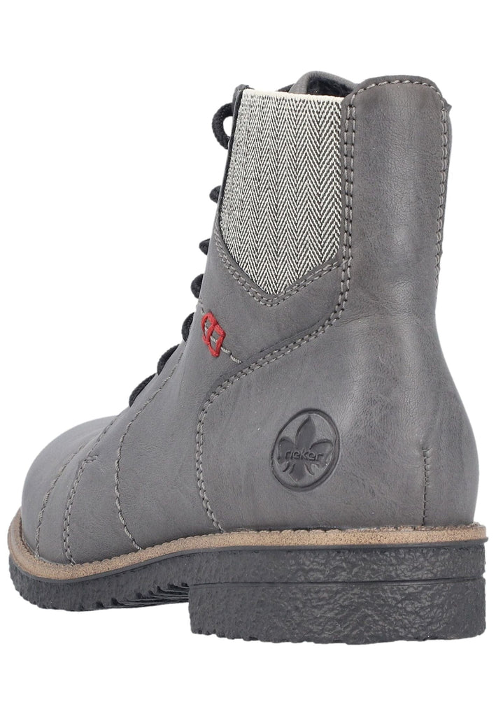 Rieker Stiefelette Lederimitat Graphit Warmfutter