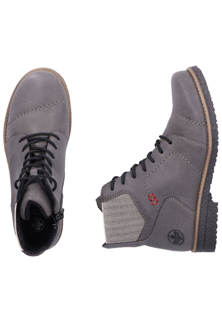 Rieker Stiefelette Lederimitat Graphit Warmfutter