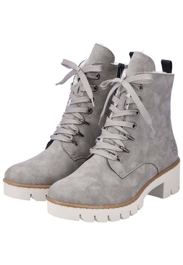 Rieker Stiefelette Lederimitat Grau