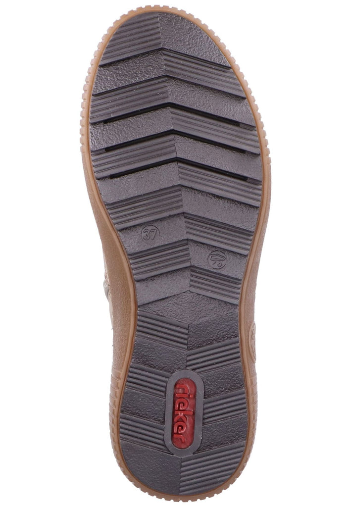 Rieker Stiefelette Lederimitat Grau