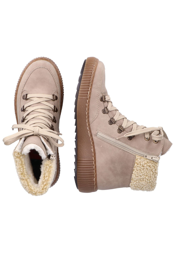 Rieker Stiefelette Lederimitat Grau