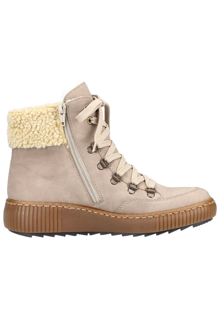 Rieker Stiefelette Lederimitat Grau