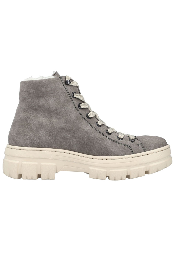 Rieker Stiefelette Lederimitat Grau