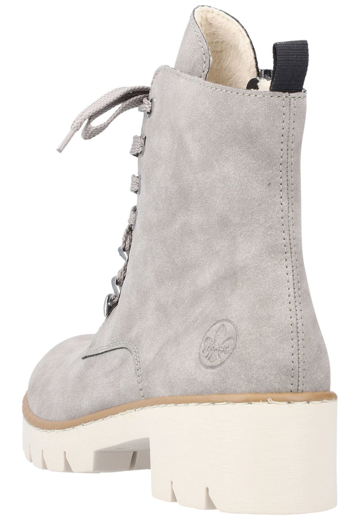 Rieker Stiefelette Lederimitat Grau