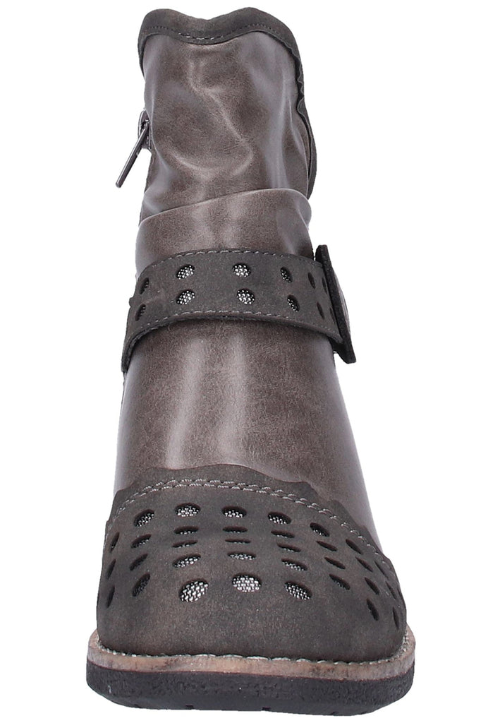 Rieker Stiefelette Lederimitat Grau