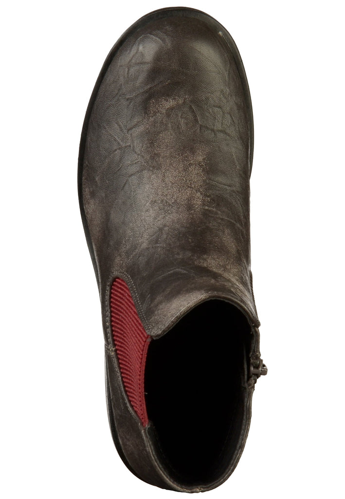 Rieker Stiefelette Lederimitat Grau