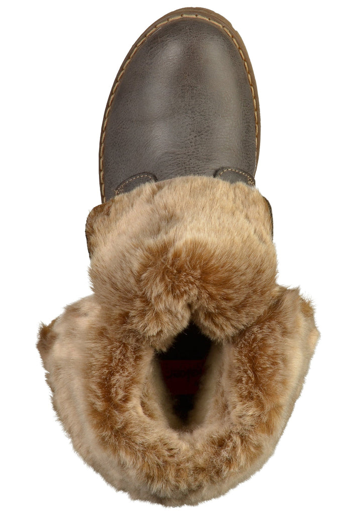 Rieker Stiefelette Lederimitat Grau